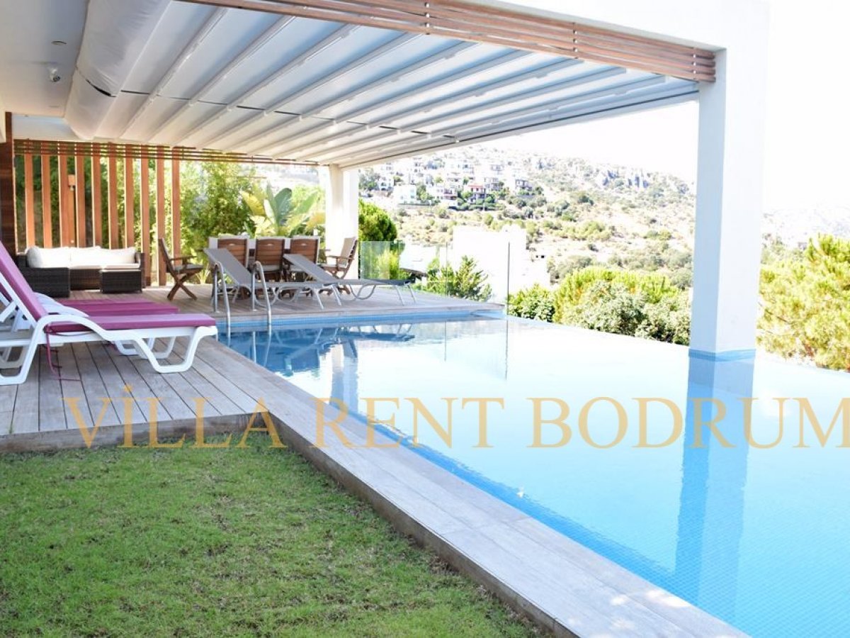 Bodrum Gündoğan'da 6 +1 Özel Havuzlu Sezonluk Kiralık Villa