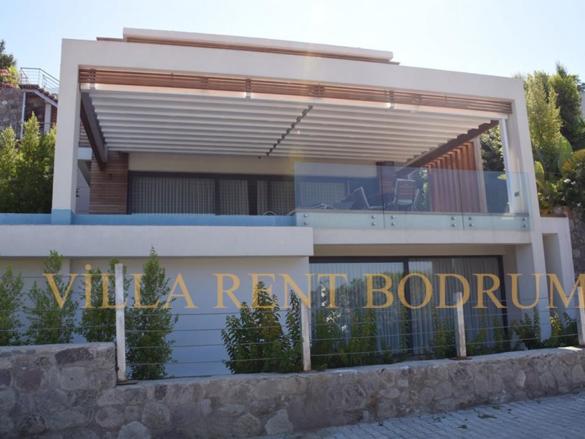 Bodrum Gündoğan'da 6 +1 Özel Havuzlu Sezonluk Kiralık Villa