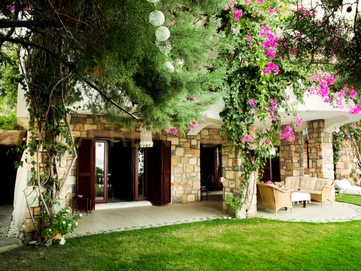 Bodrum Merkezde 3 Odalı Özel Havuzlu Müstakil Bahçeli Kiralık Yazlık Villa