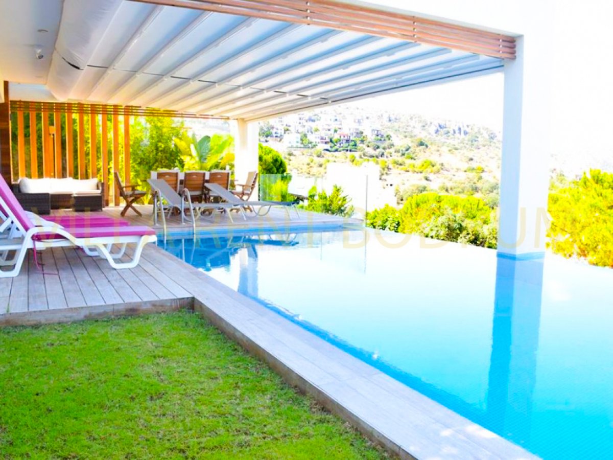 Bodrum Gündoğan'da 5+1 Kiralık Lüks Villa